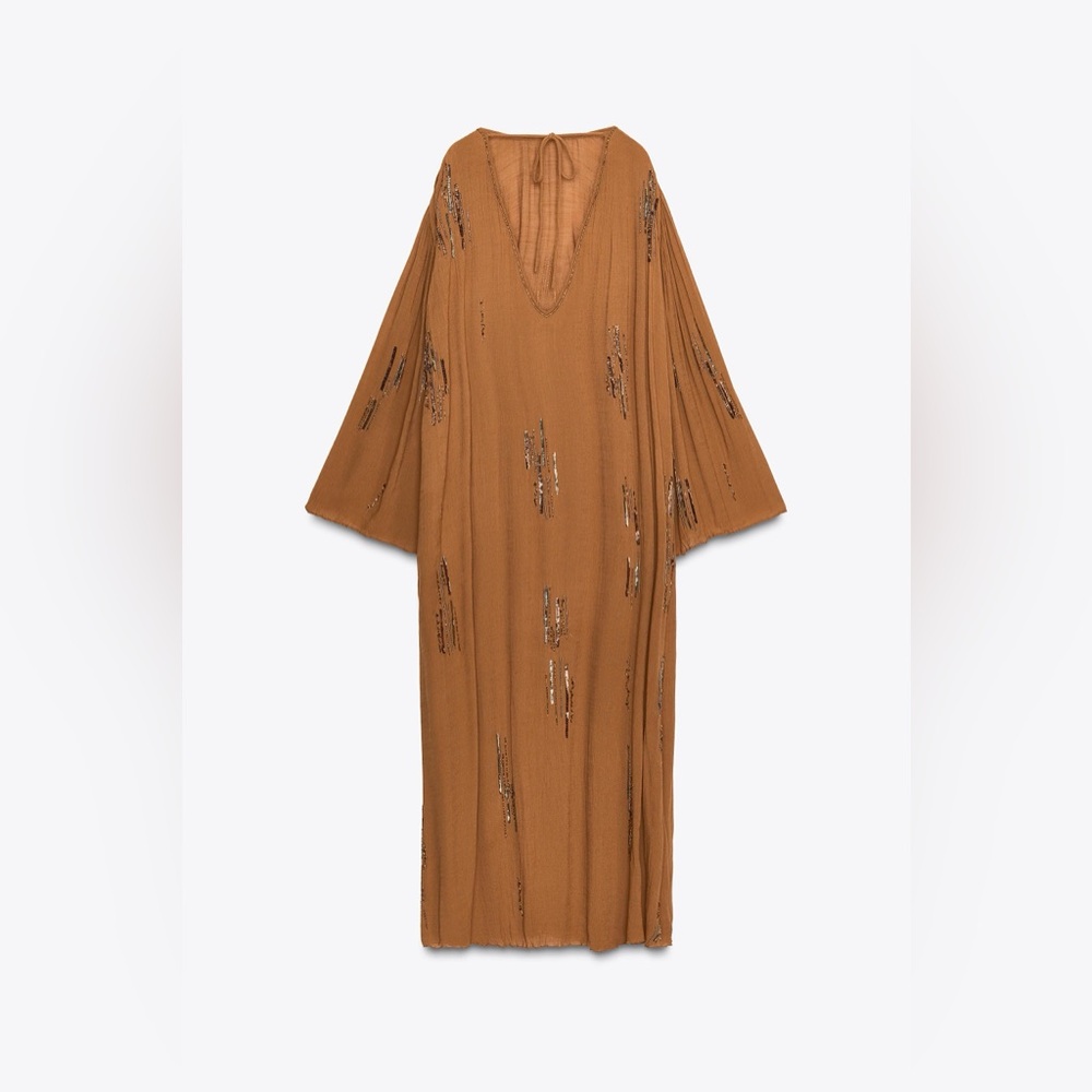 ZARA ZW COLLECTION BEADED DRESS - Picture 14 of 16
